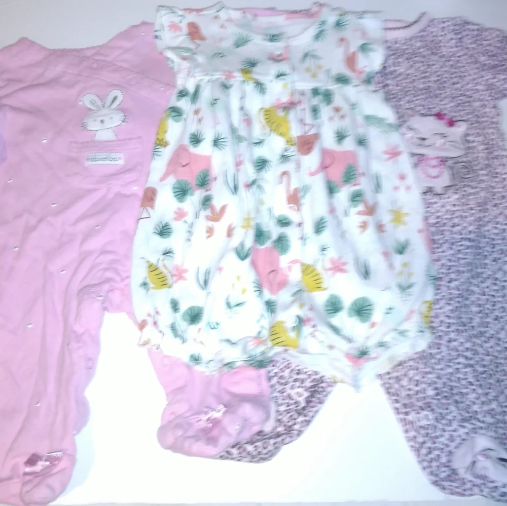 3 Piece Lot Baby Girls Jumpers Sets